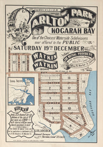 Carlton Park Kogarah Bay, 1885