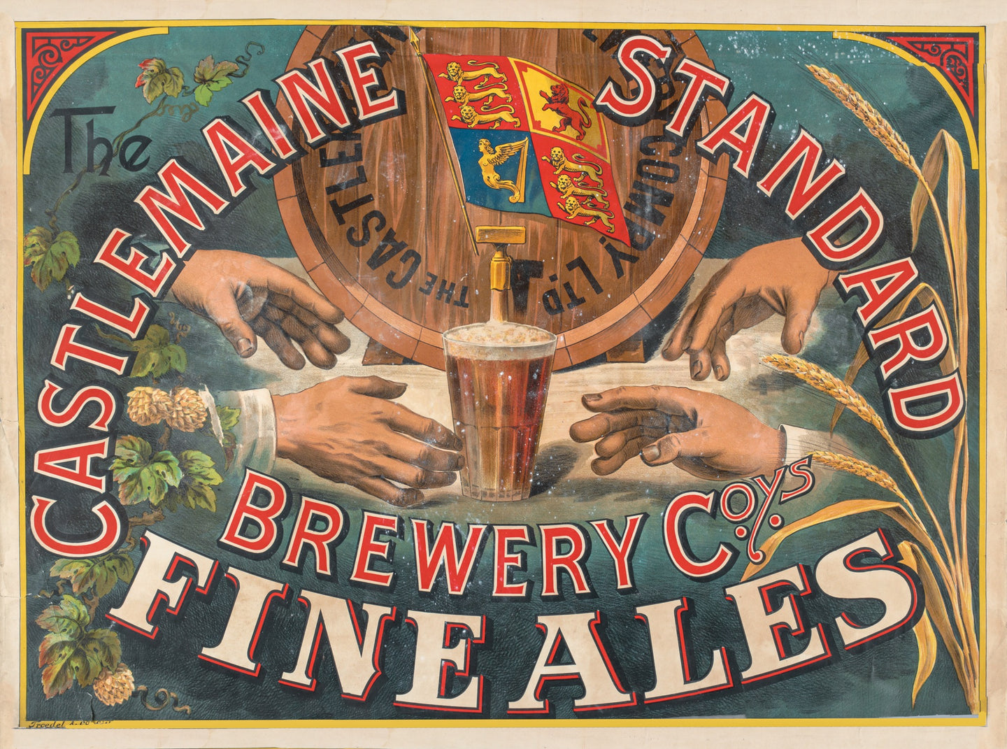 Castlemaine Standard Brewery Co. Finest Ales, 1880s