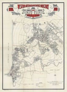 Map of Perth, Fremantle, and Suburbs