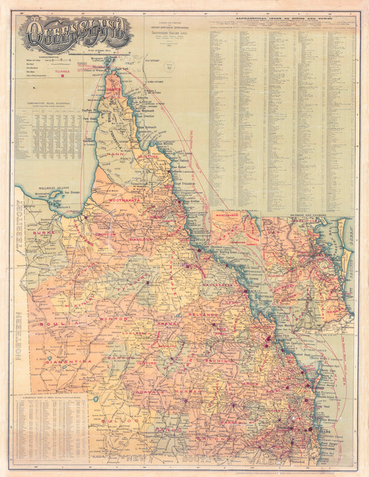 Map of Queensland