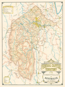 Feature Map of the Federal Capital Territory of the Commonwealth of Australia