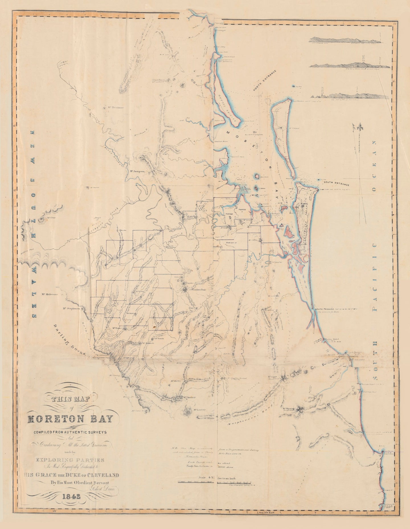 Map of Moreton Bay