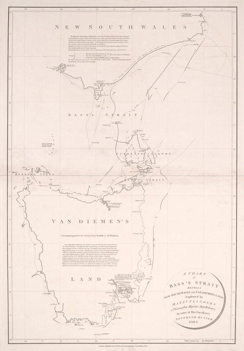 A Chart of Bass's Strait between New South Wales and Van Dieman's Land, 1800