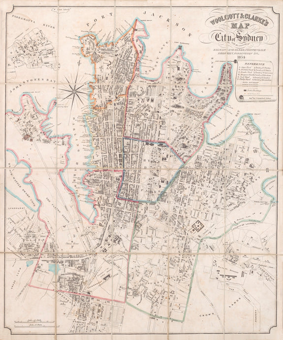 Woolcott & Clarke's Map of the City of Sydney