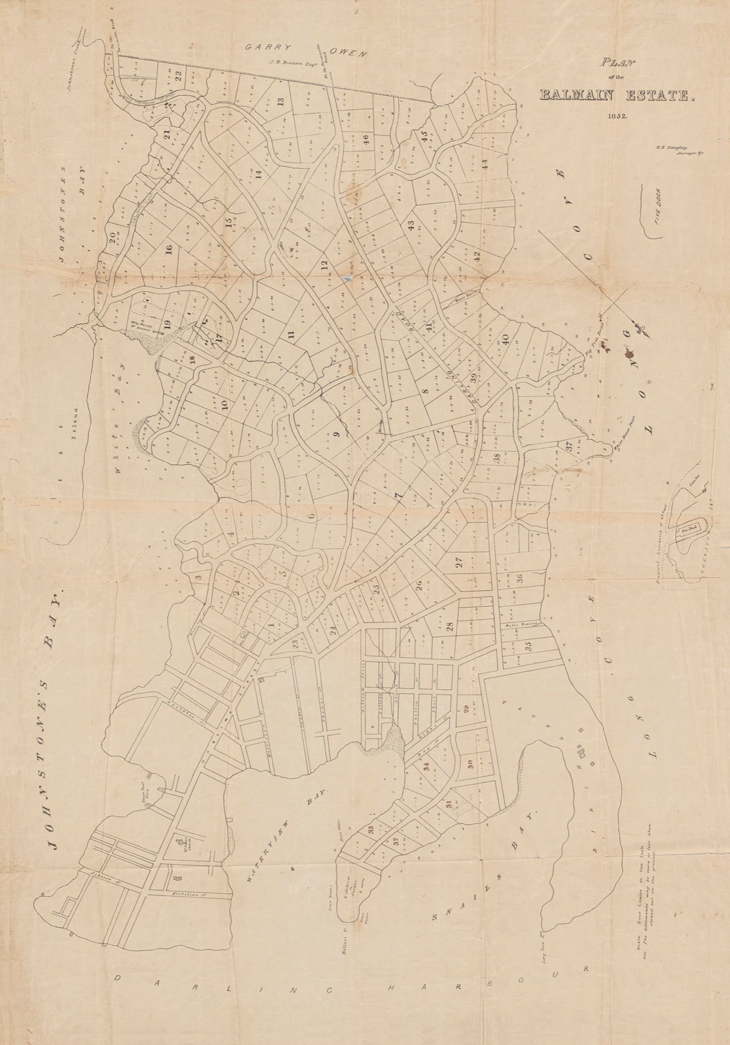 Plan of Balmain Estate