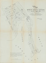 Load image into Gallery viewer, Plan of the Birchgrove Estate Balmain as subdivided with Villa Allotments