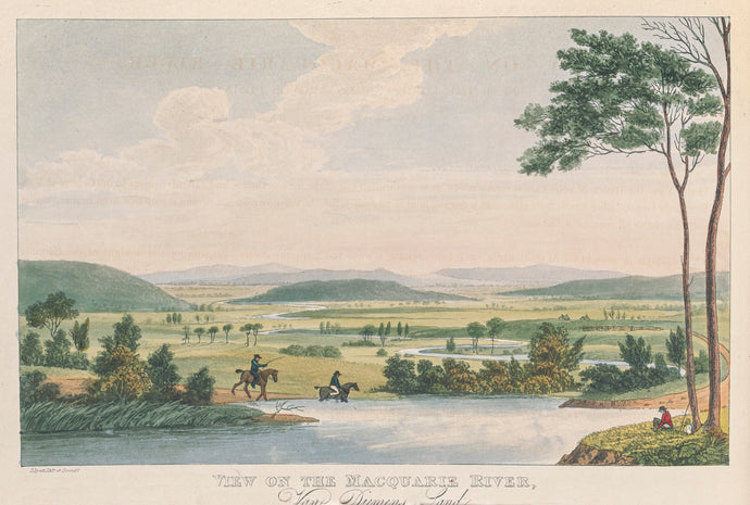 View on the Macquarie River, Van Diemen's Land, Near the Ford at Argyle Plains
